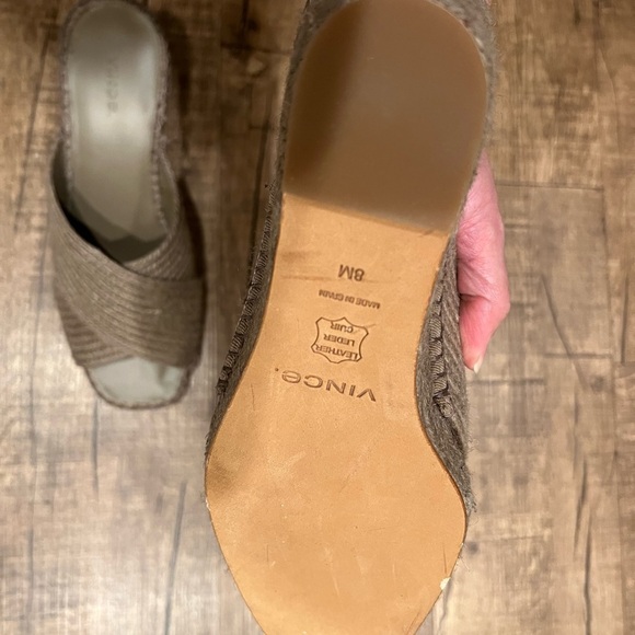 VINCE Gaelan Suede Espadrille Wedge Slide | Mercari NWOT Vince gaelan coastal espadrilles
